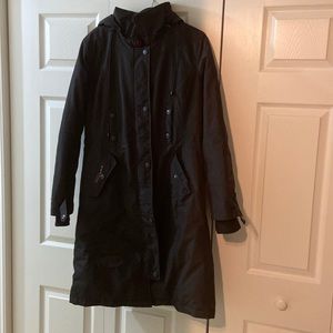 Canada weather gear long black coat